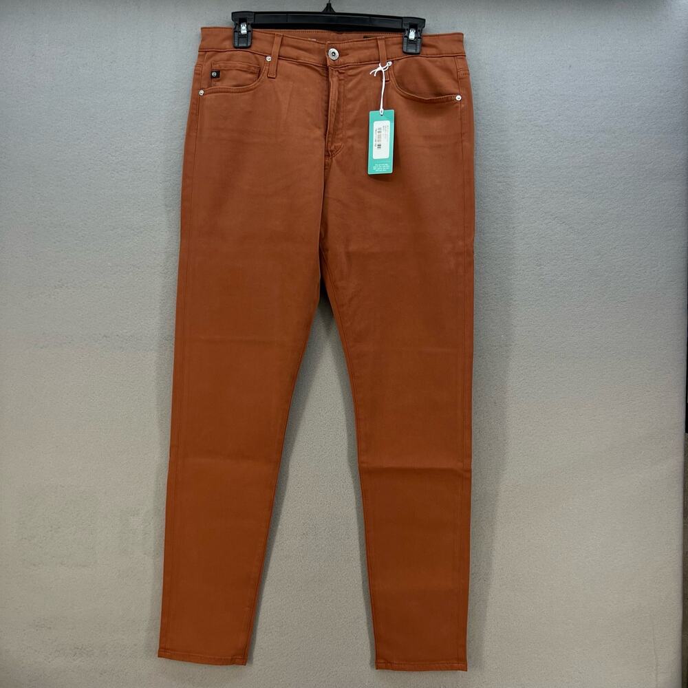 NWT Adriano Goldschmied Women's Jeans Size 31R Rust Ankle High Rise Skinny